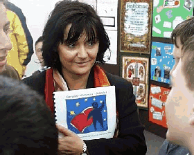 Spanish teacher with Irish Students