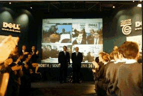 Photos of North South video conference