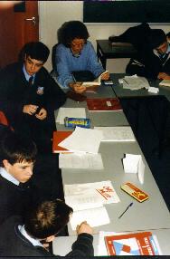 Collaborative work between teacher and students